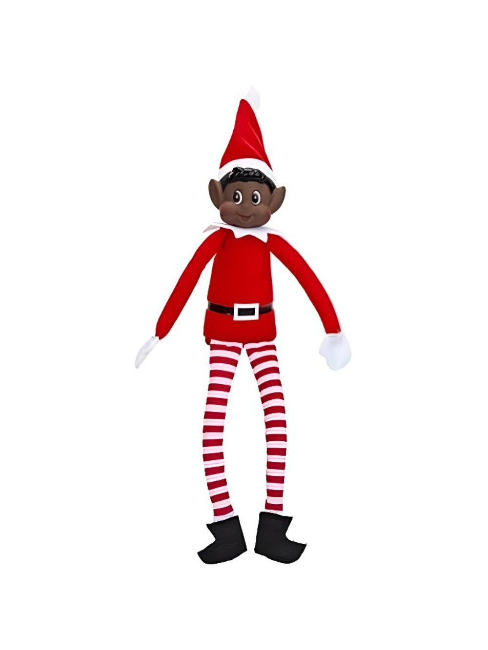 Christmas Elf Behaving Badly Plush Toy | Long Bendy Elves Doll | 12 "(Black Elf)